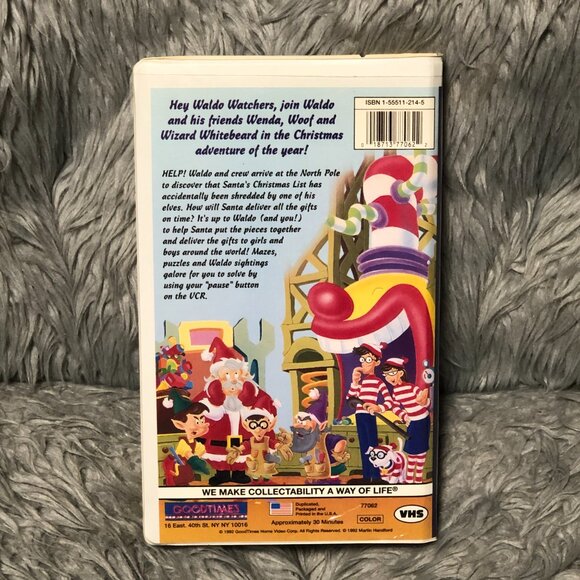 Where’s Waldo? The Merry X-Mas Mix Up VHS Tape 1992 - Picture 2 of 4